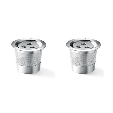 Tre Hål Återanvändbara Kaffe Kapslar Rostfritt Stål Återanvändbara Kaffe Pods Kaffe Espresso Återanvändbara