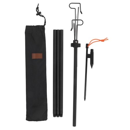 Camping lanterne stativ multifunksjonell lett justerbar høyde sammenleggbar lanterne stativ stang for camping utendørs