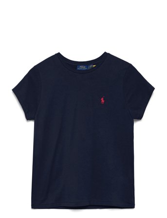 Cotton Jersey Crewneck Tee Blue Polo Ralph Lauren