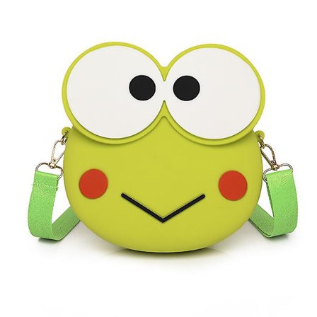 Kawaii Cartoon Anime Keroppi Silikonväska Messenger Bag