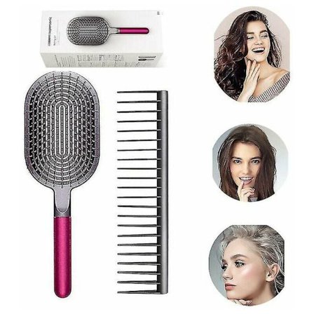 För Dyson bredtandad kam frisering massage rätning borste set verktyg tillbehör liten statisk elektricitet magisk hårborste