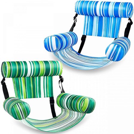 Pool Float för vuxna, 1-pack Uppblåsbar Pool Lounger, Uppblåsbar Pool Float för vuxna, Flytande Vattenstol för Poolparty Sommar Vattenlek -GSL_FO