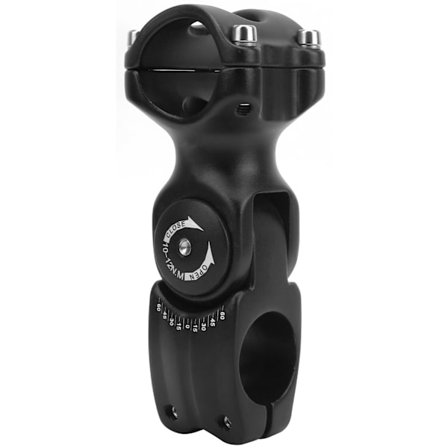 LUNJE 31.8x90mm Sykkel Vinkeljusterbart Styre Stem Riser Aluminiumlegering for Sykling