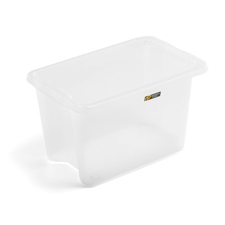 Storage box BLAKE, 600x400x350 mm, 55 L, transparent