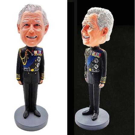 2023 Årets kung av England Charles III kröningshartsprydnader Storbritannien kunglig utmaningshantverk souvenirer heminredning gåvor db