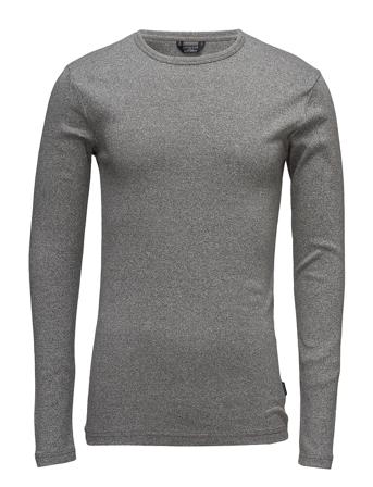 Basic Tee O-Neck L/S T-shirts Long-sleeved Harmaa Lindbergh