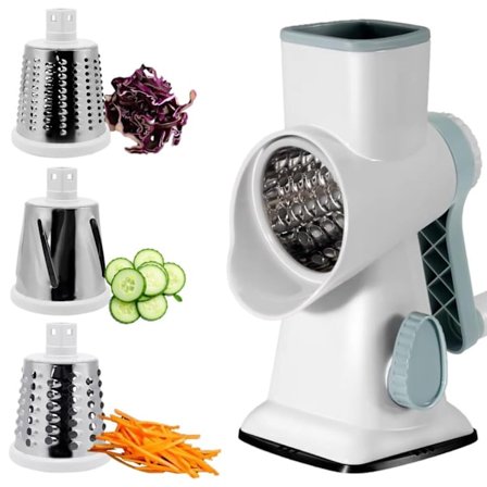 Manuell Håndsveivet Rivejern, Roterende Kjøkkenrivejern, Grønnsakskutter_qcx