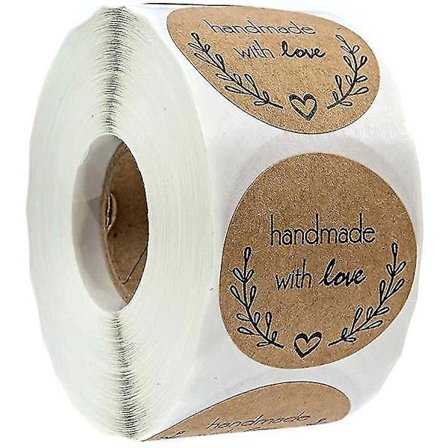 Förslutningsklistermärken Kraftpapper Kärlek Hjärta Present Etiketter Kuvert