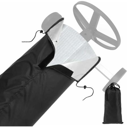 Taitettava ja pestävä 210D Oxford-kangasretractable-allaspeite Kiinteä 550 x 96cm Retractable-allaspeite suojaamaan aurinkokatet-DE