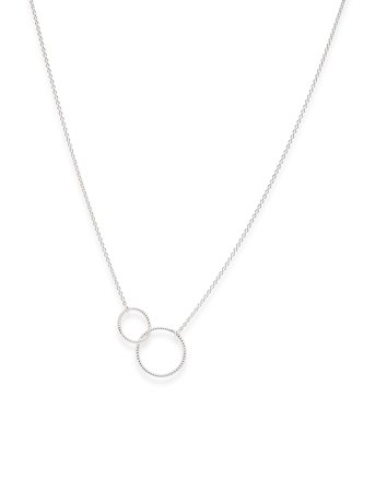 Double Twisted Necklace Silver Pernille Corydon