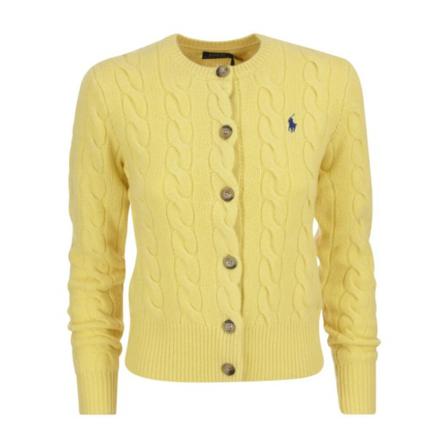 Polo Ralph Lauren, Cardigans Geel, Dames, Maat:S