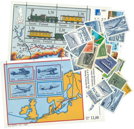 Finland - Transport - 25 forskellige frimærker og 2 miniark - Postfrisk