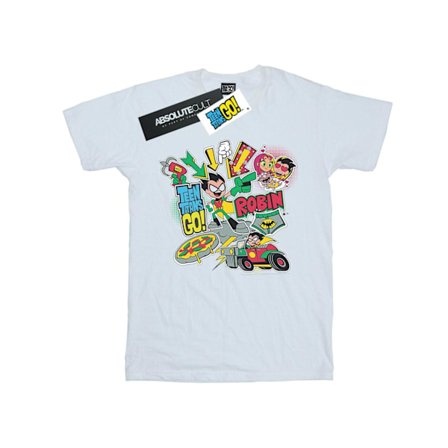 DC Comics Boys Teen Titans Go Robin Montage T-Shirt 7-8 år W