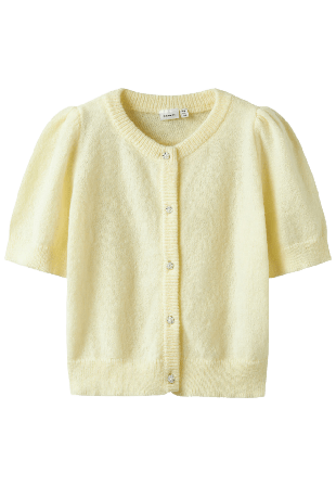 Name It Nkfnabeth 2/4 Sl Knit Card Tröjor & koftor Dam Gul 116