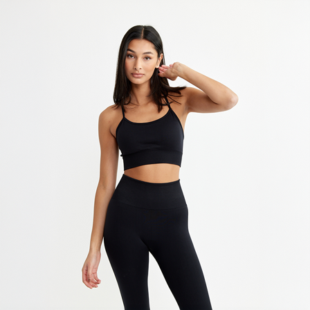 Sports-BH Drop of Mindfulness Sport-BH Sort - Bodyman.dk