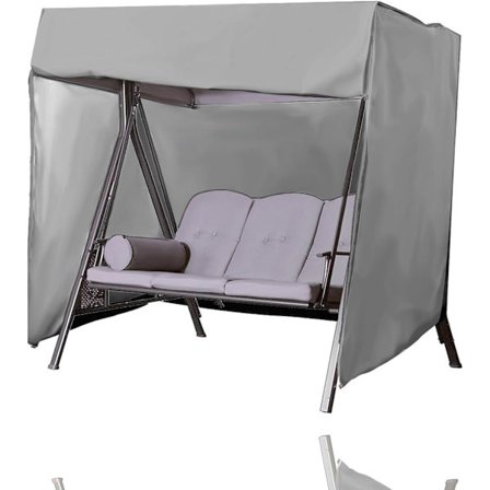 Grå Hollywood Gungskydd Presenning För Trädgårdsgunga Häckskydd