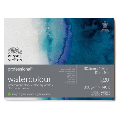 Winsor & Newton Professional Akvarellilehtiö Rough 31x41 cm 300g