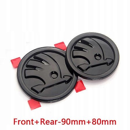 2 kpl Skoda auton merkkilogot 80mm 90mm