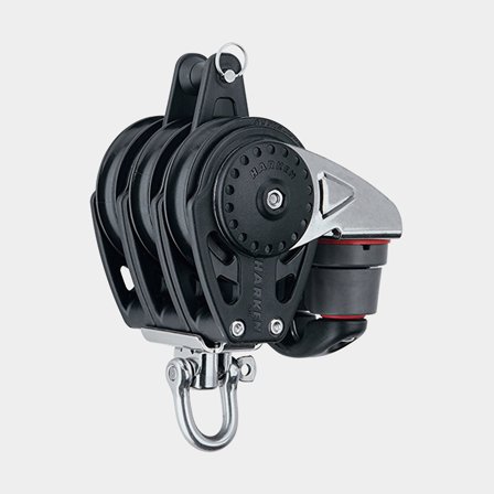 Harken 57mm Triple Block - Swivel, Becket, Cam Cleat (2618)