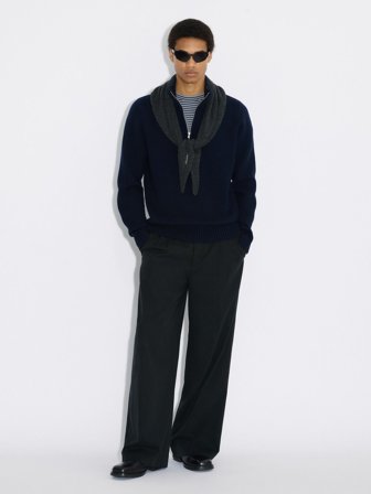 Half-Zip Wool Sweater