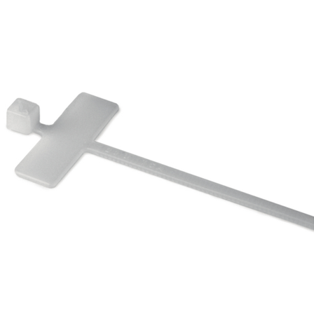 Hellermann Tyton IT18R Merkebånd med merkeplate, 2,5 x 100 mm, 100 stk., Installasjonsmaterial