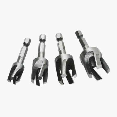 Pluggskärarsats konisk 4 st. - Biltema