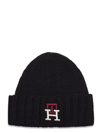 Th Prep Mono Beanie Accessories Headwear Beanies Svart Tommy Hilfiger