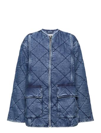 Dnm Lw Padded Quilt Jacket Jane Jakke Denimjakke Blue Tommy Hilfiger