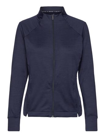 W Cloudspun Heather Full Zip Jacket Navy PUMA Golf