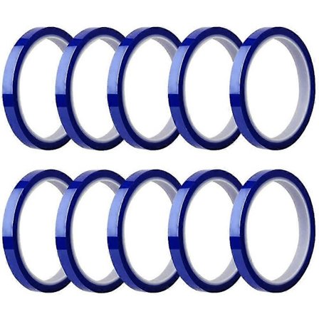 10 Rullar Värmetejp Sublimering Ämnen Termisk Tejp Ingen Rester Tejp Upp Till 260 Celsius För Värme Subli