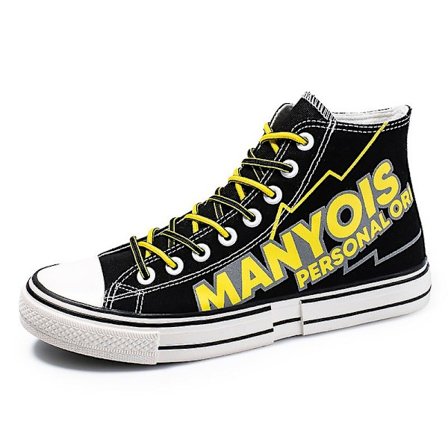 Herr Canvas Skor Mode Sneakers Låg Topp Tennis Skor Snörning Casual Skor 3D8770