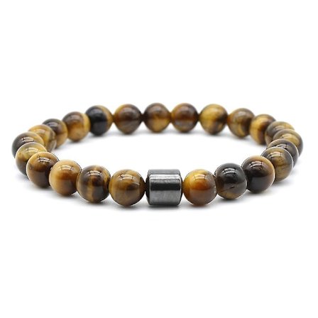 Mænd Rygestop Armbånd Magnetisk Hæmatit Perler Energ