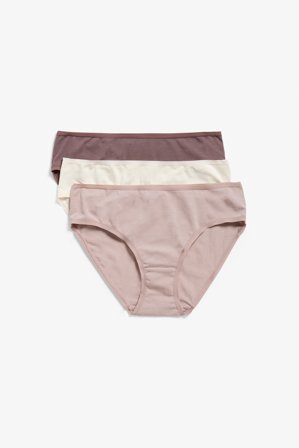 Kappahl | Brief 3-pack puuvillaa Pinkki XL | Pinkki