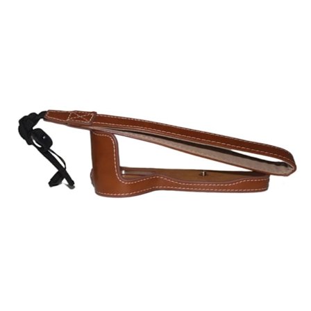 Canon EOS 6D Mark II läderfodral för halva kroppen med rem - Brun