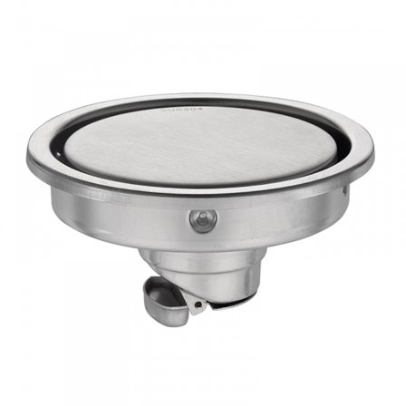 Högkvalitativt golvbrunn 304 rostfritt stål badrumsgolvbrunn runt galler