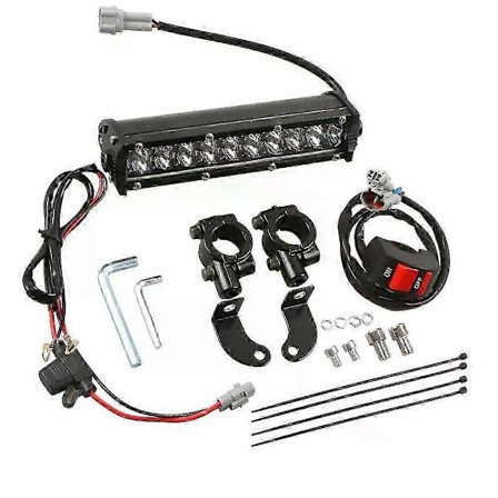 60W Motocross LED-valopalkki asennuskiinnikkeellä, kytkimellä ja johdotuksella, sopii CRF250F CRF110 TTR110 YZF250 RM KX SSR SDG Dirt Pit Bike -