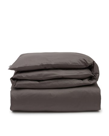 Lexington Hotel sateen duvet cover charcoal gray