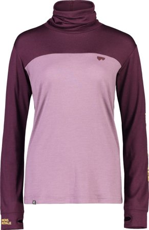 Mons Royale Women's Yotei BF High Neck Women base layer tops Purple XL