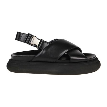 Moncler Sandaler Solarisse Sort, Dame Sandaler, Størrelse: 40 EU