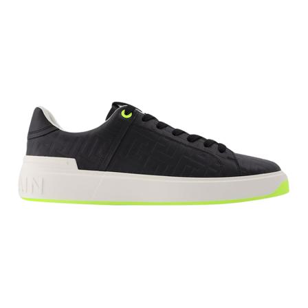 Balmain B Court-Calf Embossed Monogram Sneakers Sort, Herre, Størrelse: 40 EU