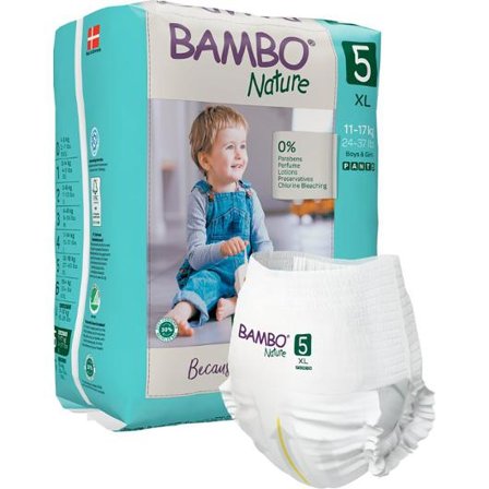BAMBO Blöja Nature Pant S5 11-17kg 19/fp - Lyreco - Sjukvård och omsorg - Hygien - Barnblöjor