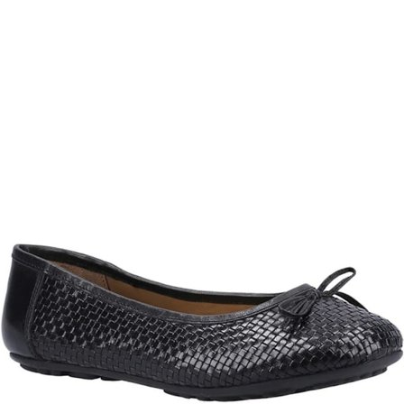 Hush Puppies Dam/Dam Ballerina Läder Pumps 7 UK Svart