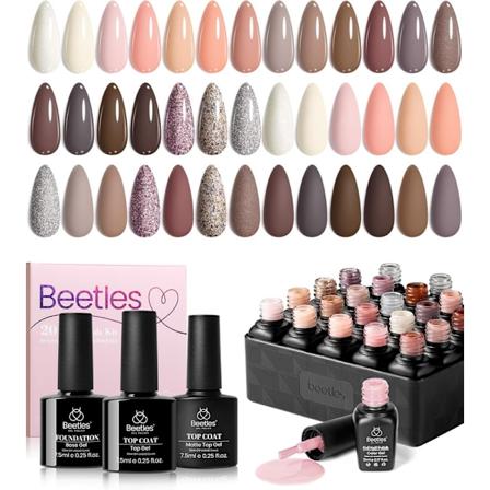 23-delars UV-nagellackset 20 färger Gelnagellack