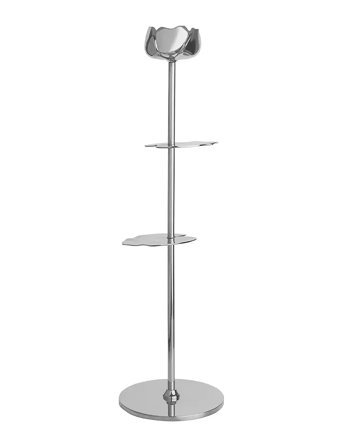 Hilke Collection Candlestand Ninfea - Silver - H35CM