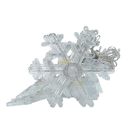Wabjtam Jule Snefnug Lys Led Snefnug Icicle Lys Timer Julelys Dekoration