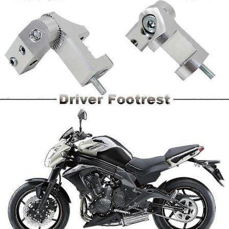 Nytt För Kawasaki Er6n Motorcykel Fotpinne Passagerar Fotpinne Sänkningskit