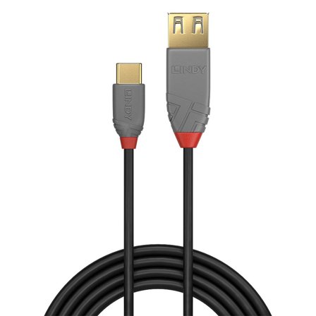 Lindy Anthra Line - USB-kabel - USB til 24 pin USB-C - 15 cm