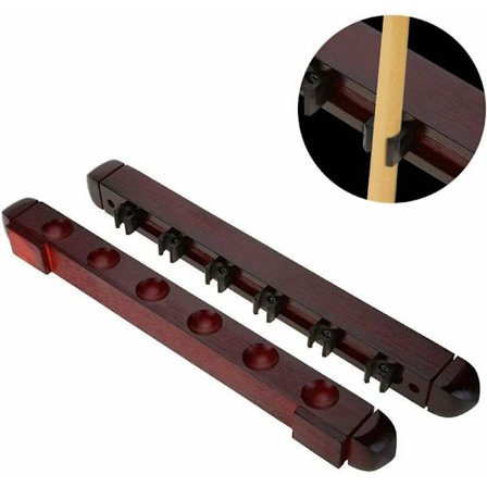 Biljardväggställ, Snooker Pool Cue Väggställ, 6 Pool Cue Cue Hållare, Biljard Tillbehör Klubbar