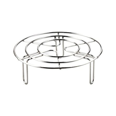 Rund Airfryer-rist, Multifunktionel Madlavnings-, Dampnings- og Kølerist i Rustfrit Stål til Airfryer, Steamer, Køkkentilbehør (15CM)