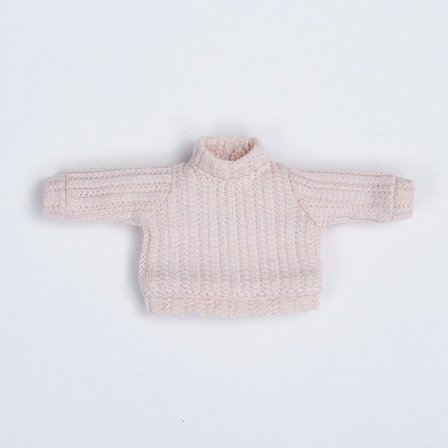 Ministickad tröja 1/12 Dockblus ROSA